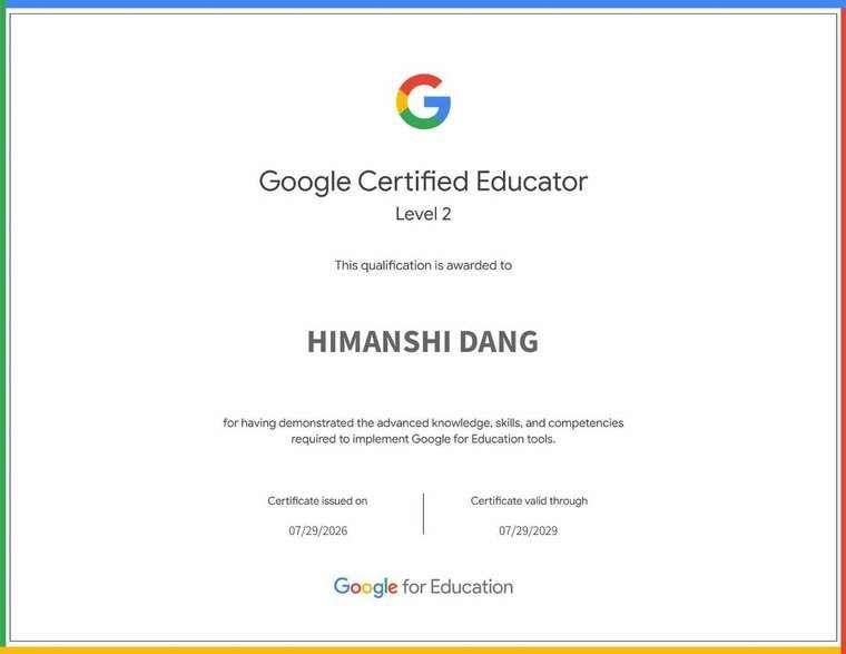 Google certificate