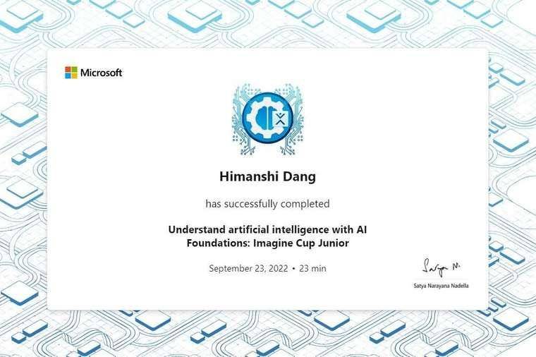 Microsoft certificate